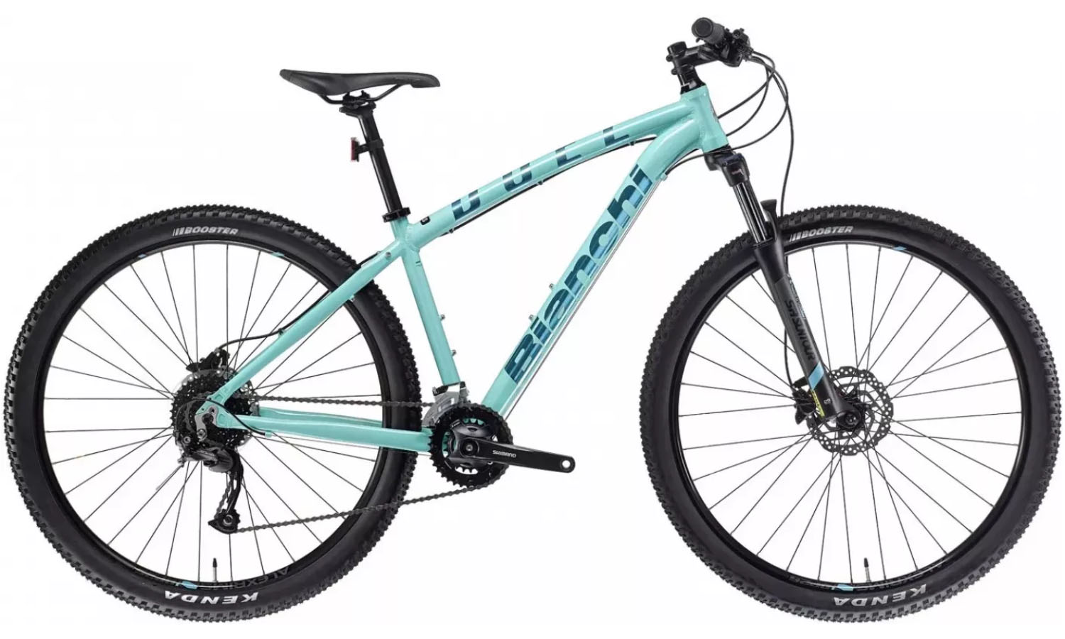 Фотография Велосипед BIANCHI Off-Road DUEL 29S Alivio Mix 2x9s Disc H Celeste Размер рамы 48 (L)